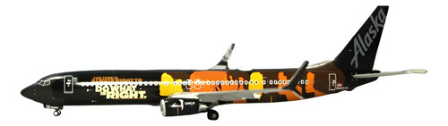 Avión Gemini, Esc 200 Boeing 737-900er, Alaska Negro Multicolor