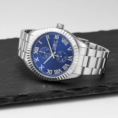 Reloj Invicta Specialty Belmont Men`s Watch 43mm 47423 Acero Plateado Azul Acero - Imagen 2