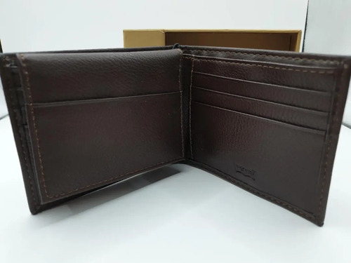 Billetera Levi`s Original Rn 129919 Con Protección Rfid Marrón Liso - Imagen 2
