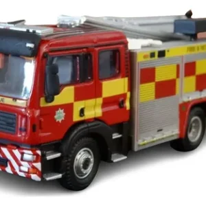 Vehículo Miniatura Carro Bombero, Man Pump Ladder Rojo