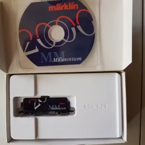 Vagón De Carga Marklin Z Conm. Cambio De Milenio Y Cd