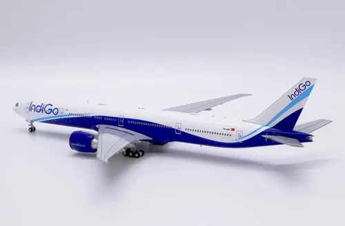 Avión Jc Wings, Esc 400, Boeing 777-300er Indigo Blancp Azul Celeste - Imagen 5