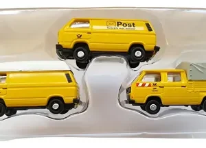 Conjunto De 3 Vehículos Miniatura, Escala N Minis Vw T3 Amarillo