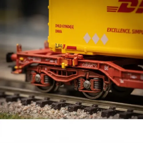 Vagón De Carga Fleischmann 6660051 Escala N Dhl - Imagen 4