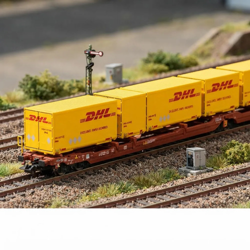 Vagón De Carga Fleischmann 6660051 Escala N Dhl - Imagen 3