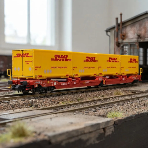 Vagón De Carga Fleischmann 6660051 Escala N Dhl - Imagen 2