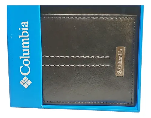 Billetera Columbia Original, Rn 129919 Black Negro Liso