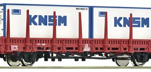 Vagón De Carga Roco 6600152 Escala H0 Para Containers