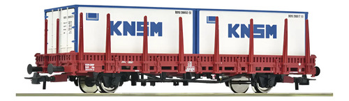 Vagón De Carga Roco 6600152 Escala H0 Para Containers